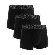 Under Armour 3P Performance Cotton Solid 3in Boxers Svart Medium Herre