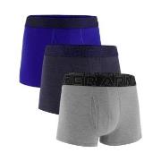 Under Armour 3P Performance Cotton Solid 3in Boxers Grå/Blå Large Herr...