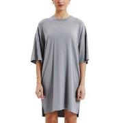Bread and Boxers T-Shirt Dress Grå viskose Large Dame