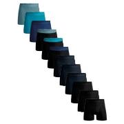 Muchachomalo 12P Cotton Boxers Svart/Blå bomull Small Herre