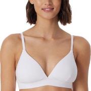 Schiesser BH Pure Rib Organic Cotton Soft Bra Hvit C 75 Dame