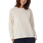 Schiesser Women Mix and Relax Long Sleeved Shirt Krem bomull 38 Dame
