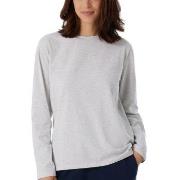 Schiesser Women Mix and Relax Long Sleeved Shirt Lysgrå bomull 46 Dame