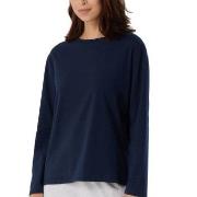 Schiesser Women Mix and Relax Long Sleeved Shirt Mørkblå bomull 36 Dam...