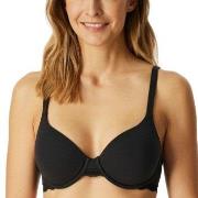 Schiesser BH Unique Cotton Wired Bra Svart bomull B 80 Dame
