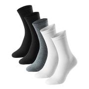 Schiesser Strømper 5P Women Blue Bird Socks Svart/Hvit Str 35/38 Dame