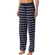 Schiesser Mix and Relax Long Cotton Pants Marine Stripet bomull 34 Dam...
