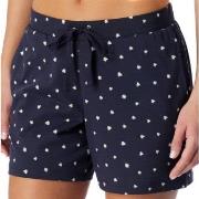 Schiesser Women Mix and Relax Cotton Shorts Hvit/Marine bomull 40 Dame