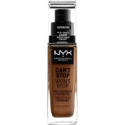 NYX Professional Makeup Can't Stop Won't Stop Foundation Cappuccino - ...
