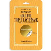 Premium Gold Foil Triple Layer Mask, 34 g Kocostar Ansiktsmaske