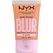 NYX Professional Makeup Bare With Me Blur Tint Foundation 07 Golden - ...