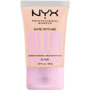 NYX Professional Makeup Bare With Me Blur Tint Foundation FAIR 02 - 30...