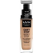 NYX Professional Makeup Can't Stop Won't Stop Foundation Soft beige - ...