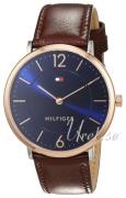 Tommy Hilfiger Herreklokke 1710354 Ultra Slim Blå/Lær Ø40 mm