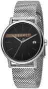 Esprit Herreklokke ES1G047M0055 Sort/Stål Ø40 mm