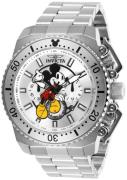 Invicta Herreklokke 27287 Disney Sølvfarget/Stål Ø48 mm