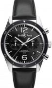 Bell & Ross Herreklokke BRV126-BL-BE-SCA BR 126 Sort/Lær Ø41 mm