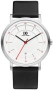 Danish Design Herreklokke IQ12Q1152 Classic Hvit/Lær Ø42 mm