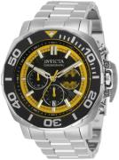 Invicta Herreklokke 35075 Dc Comics Sort/Stål Ø48 mm