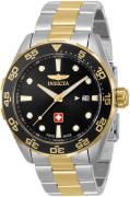 Invicta Herreklokke 33459 Pro Diver Sort/Gulltonet stål Ø44 mm