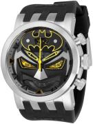 Invicta Herreklokke 34611 Dc Comics Sort/Gummi Ø46 mm