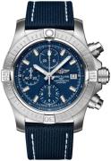 Breitling Herreklokke A13385101C1X2 Avenger Chronograph 43 Blå/Lær