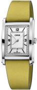 Oris 01 561 7783 4061-07 5 19 15 Rectangular Hvit/Lær 38x25.5 mm