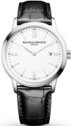 Baume & Mercier Herreklokke M0A10414 Classima Hvit/Lær Ø42 mm