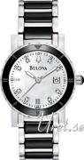 Bulova Dameklokke 98P122 Diamond Hvit/Keramik Ø30 mm