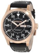 Invicta Herreklokke 11195 Specialty Sort/Lær Ø48 mm