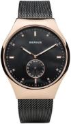 Bering Herreklokke 70142-262 Smart Traveler Sort/Stål Ø42 mm