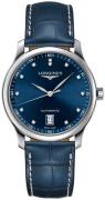 Longines Herreklokke L2.628.4.97.0 Master Blå/Lær Ø38.5 mm