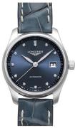 Longines Dameklokke L2.257.4.97.0 Master Blå/Lær Ø29 mm