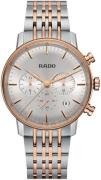 Rado Herreklokke R22910123 Coupole Sølvfarget/Rose-gulltonet stål