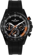 Jacques Lemans Herreklokke 1-2127D Liverpool Sort/Gummi Ø40 mm