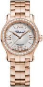 Chopard Dameklokke 274893-5014 Happy Sport Sølvfarget/18 karat rosé