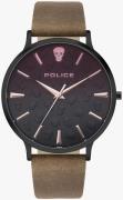 Police Herreklokke PL16023JSB.02 Tasman Sort/Lær Ø42 mm