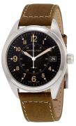 Hamilton Herreklokke H68551833 Khaki Sort/Lær Ø40 mm