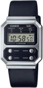 Casio Dameklokke A100WEL-1AEF Vintage LCD/Lær