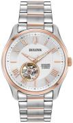 Bulova Herreklokke 98A213 Classic Sølvfarget/Rose-gulltonet stål