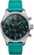 IWC Herreklokke IW388108 Pilots Sort/Gummi Ø41 mm