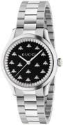 Gucci Dameklokke YA1265034 G-Timeless Sort/Stål Ø32 mm