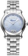 Chopard Dameklokke 278590-3010 Happy Sport Blå/Stål Ø30 mm