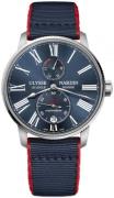 Ulysse Nardin Herreklokke 1183-310-3A-0A Marine Torpilleur Blå/Lær