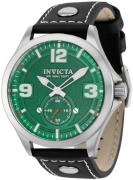 Invicta Herreklokke 39186 Aviator Grønn/Lær Ø44 mm