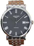 Longines Herreklokke L4.911.4.71.6 Elegant Sort/Stål Ø41 mm