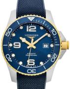 Longines Herreklokke L3.782.3.96.9 HydroConquest Blå/Gummi Ø43 mm