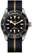 Tudor Herreklokke M79030N-0003 Heritage Sort/Tekstil Ø39 mm