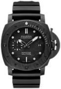 Panerai Herreklokke PAM02979 Submersible Grå/Gummi Ø47 mm