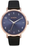 Nixon Dameklokke A10913005-00 Arrow Blå/Lær Ø38 mm